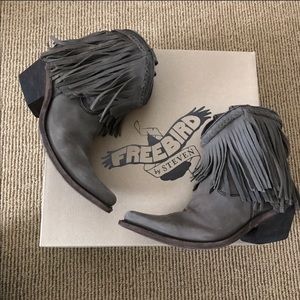 Freebird By Steven - "Howdy" Fringe boots